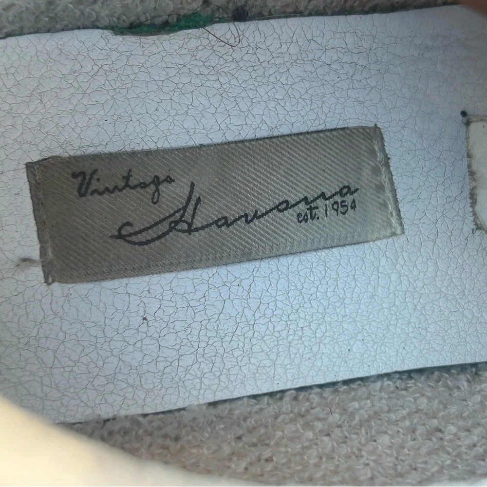 Vintage Havana Dina White Black Glitter‎ Sneakers Womens Size 10 Lace Up